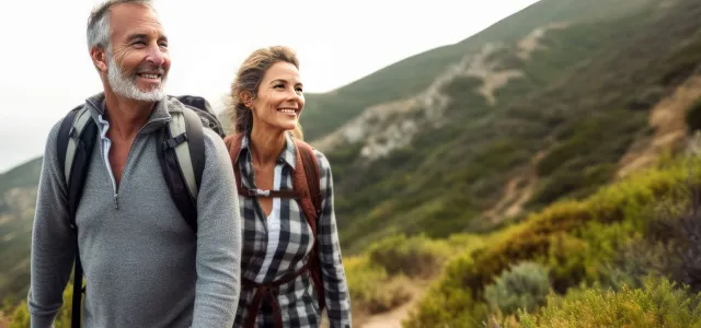 pre-retirees hiking